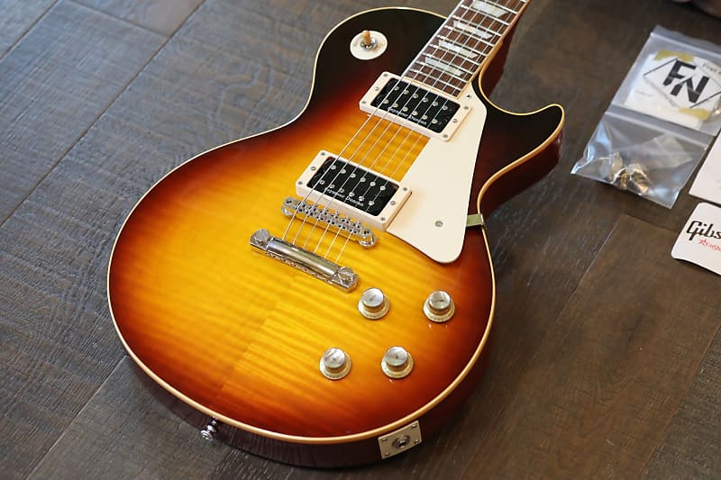 2016 Gibson Custom 1960 Les Paul GC 60 Single-Cut Electric Guitar Figured Darkburst + COA OHSC (5958)