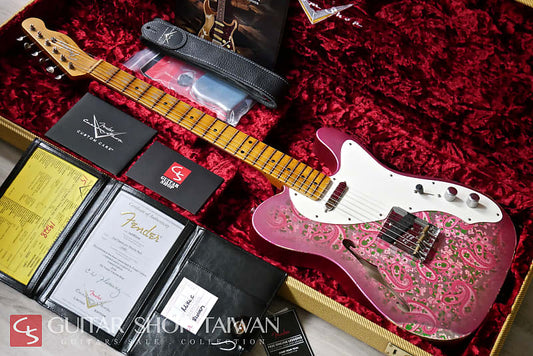 2018 Fender Custom Shop Limited Edition 50's Thinline Telecaster Relic-Pink Paisley.