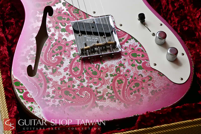2018 Fender Custom Shop Limited Edition 50's Thinline Telecaster Relic-Pink Paisley.
