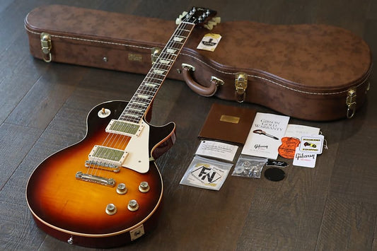 2014 Gibson Custom 1960 Les Paul Standard LPR0 Single-Cut Electric Guitar Bourbon Burst + COA OHSC