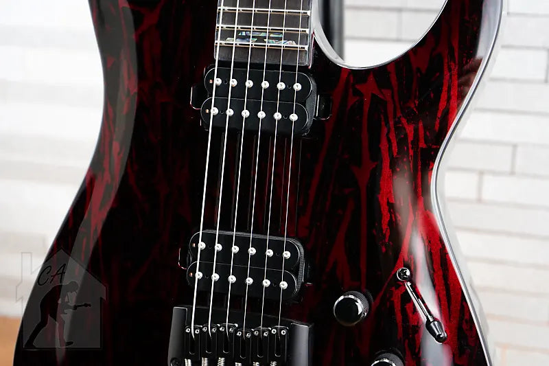 Schecter C-1 Silver Mountain Blood Moon Electric Guitar B-Stock