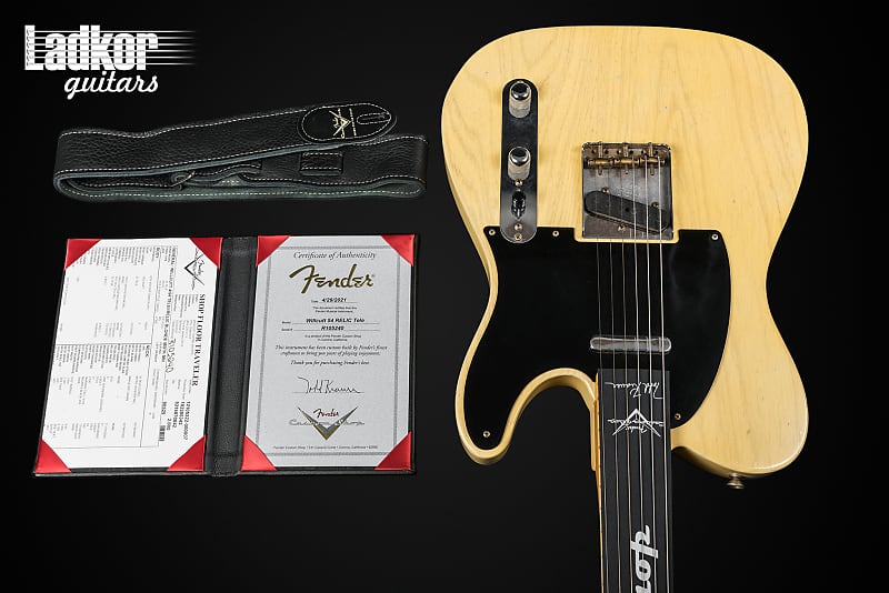 2021 Fender Custom Shop Masterbuilt Todd Krause Willcutt 54 Telecaster Blonde Relic UKRAINE charity