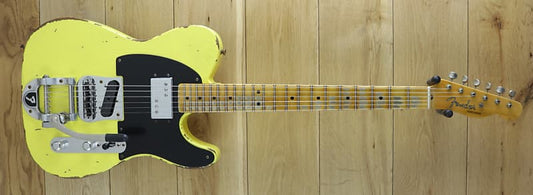 Fender Custom Shop 52 Tele Heavy Relic, Bigsby, Wide Range, Graffiti Yellow R114491