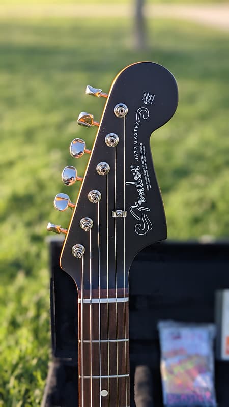 2013 Fender Lee Ranaldo Artist Series Signature Jazzmaster - Sapphire Blue Transparent